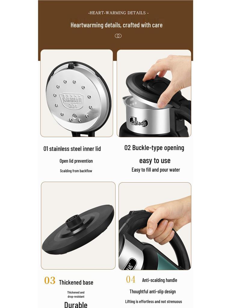 2026 Hydro-Electric 3L Super Capacity Tea Maker: Fast-Heating, Health Pot, Electric Kettle Gift