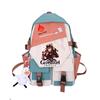Large Capacity Schoolbag with Shoulder Strap; Student Three-piece Pencil Case Set