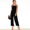 Spring and Summer Women's Jumpsuits Sexy Camisole Wrap Zipper Jumpsuit Seven-point Pants