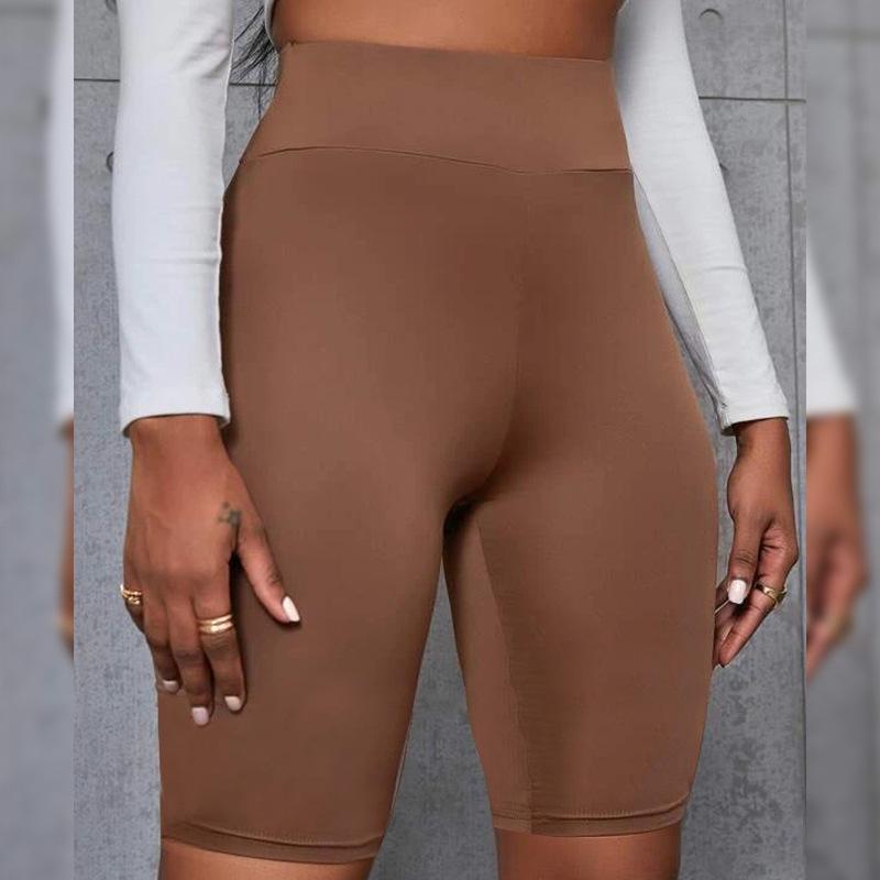In Stock 2024 Nude Feel Seamless Yoga Shorts - Five-Point Tight Fit, Tummy Control, Perfect for Summer Cycling & Fitness