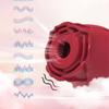 Rose Shape Vagina Sucking Vibrator Clitoral Stimulator Oral Licking Nipple Sucker Sex Toy for Women