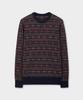 BROOKS BROTHERS Wool Vintage Fair Isle Crewneck Sweater (Grey) (Bbwrmff402)