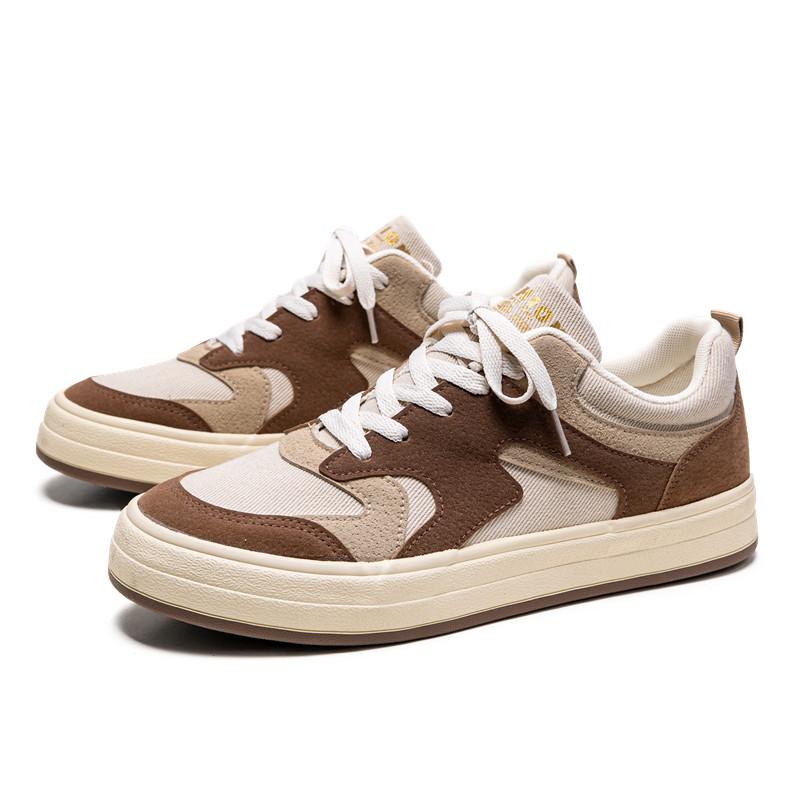 

Чоловіче модне повсякденне низьке взуття для скейтбордингу Хлопчики Зручні кросівки Студенти У тренді М’яка підошва Класичне дихаюче спортивне взуття Не ковзає 44 коричневий