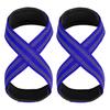 1 Pair Figure 8 Lifting Strap Men Women Anti-Slip Padded Weightlifting Grip Band Bodybuilding Powerlifting Strength Training Gym Deadlifts Wrist Strap