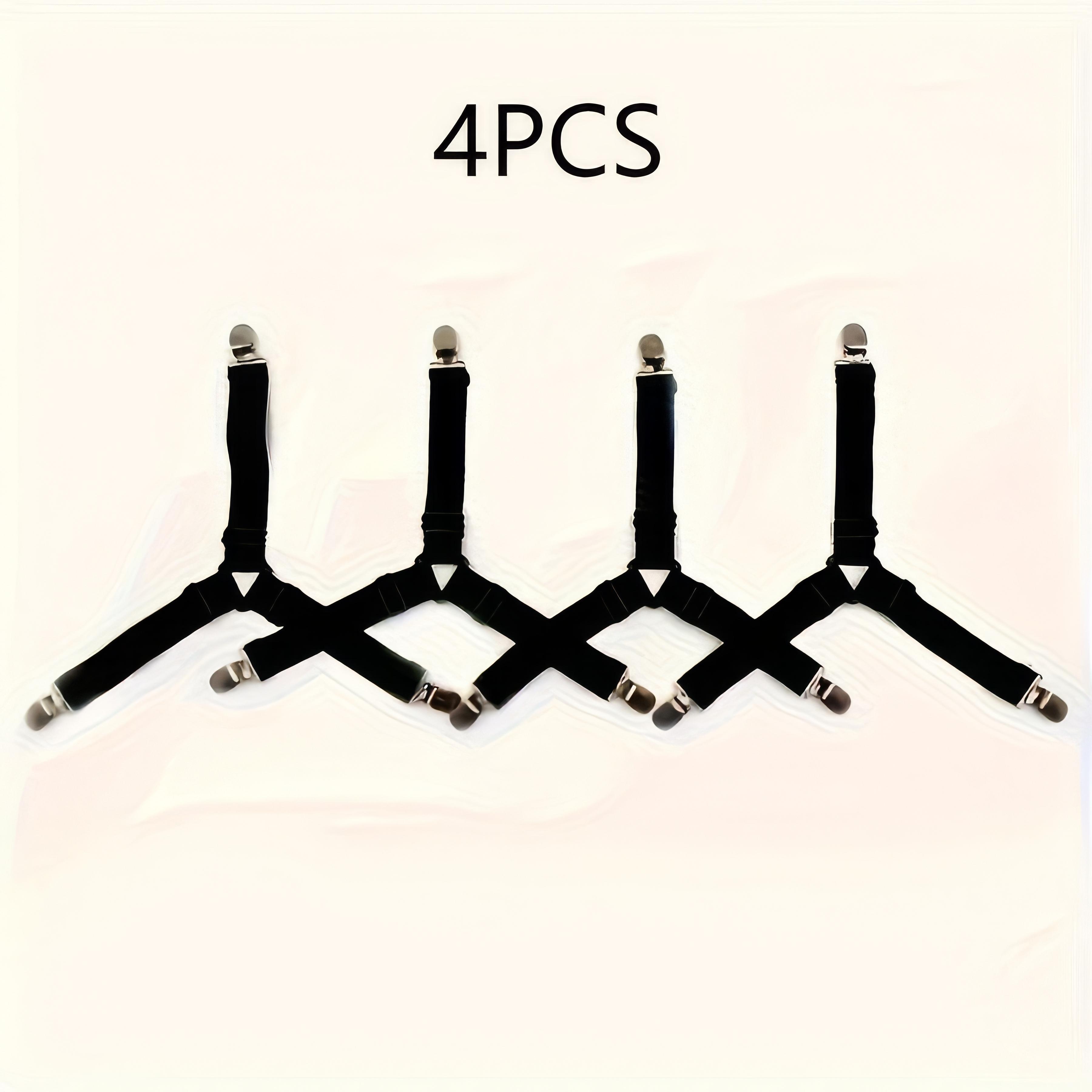 4 Black Triangular Bed Sheet Holders, Anti Slip Practical Household Items, Suitable for Various Mattresses