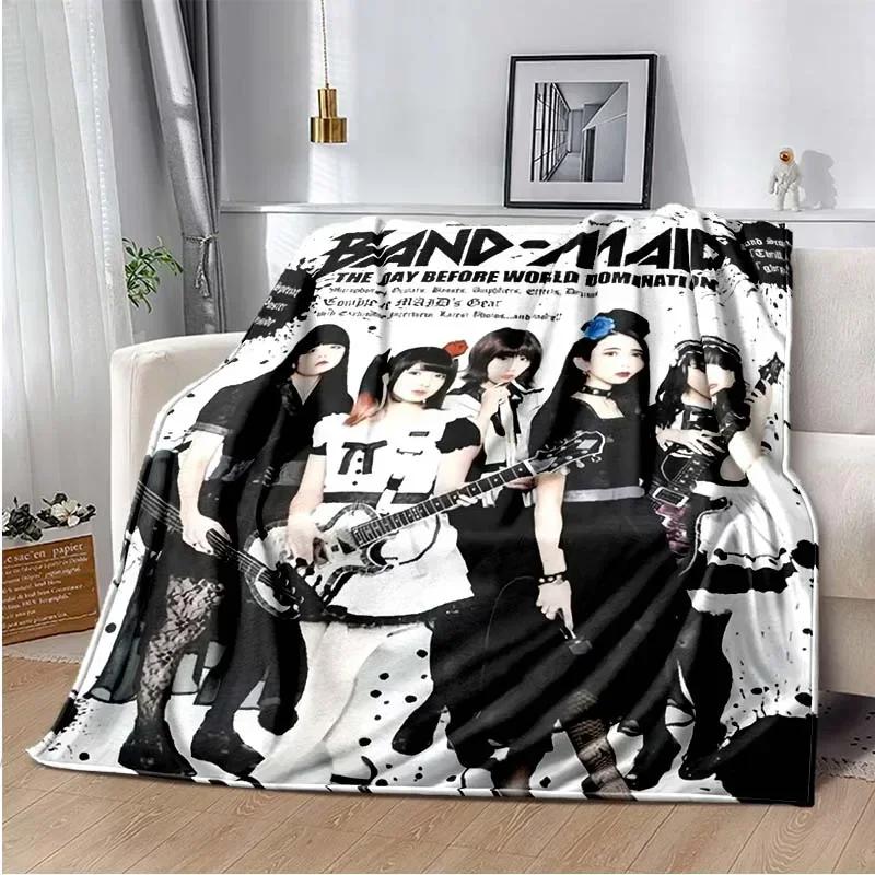 Band Maid Blanket Decke, Lightweight Warm Insulation Sofa Bed Office Car Knee Pads Blankets,Couverture,Deken,Frazada