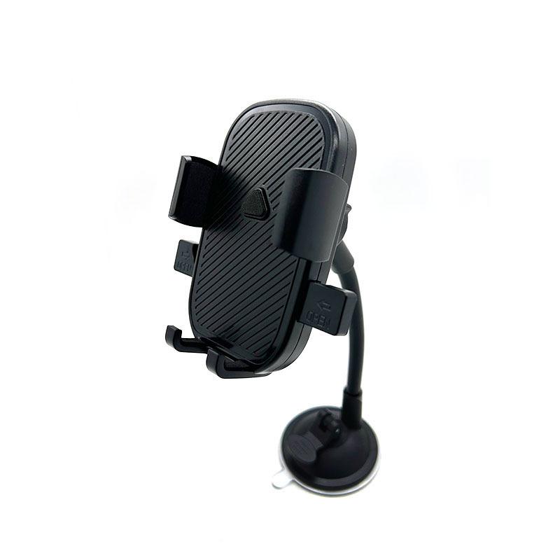 

Multifunctional hose striped automatic lock mobile phone holder, car navigation automatic clip bracket suction cup type