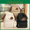 Adorable Nylon Water-resistant Funny Dog Backpack Cartoon School Bag For Girls Grade 3-4 Lovely Style