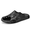 Fashion Summer Thick Bottom Patchwork Fashion Sandals Men Casual Beach Shoes Hollow-Out Garden Clogs Outdoor Slippers Can Be Decorated