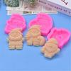 3Pcs Christmas Series Silicone Mold Santa Clauses Baking Tools Mould Ornaments