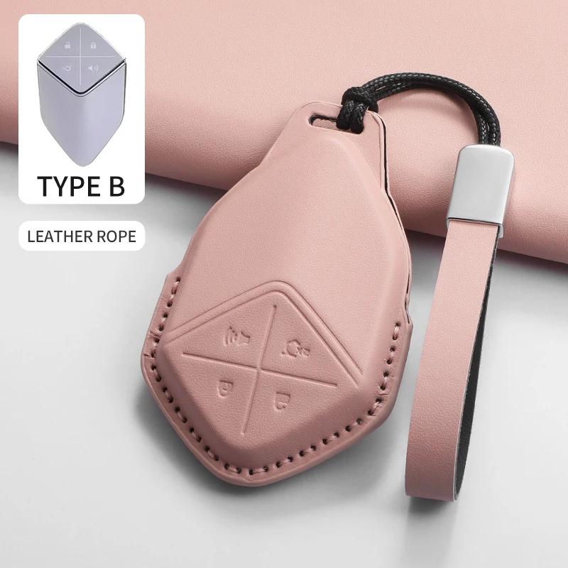 For Changan Deepal S7 SL03 2023 2024 Control Protect Cover Durable Accessories PU Leather Car Key Case Cover