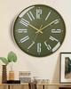 10 Inch Simple Mute Wall Clock Does Not Tick Round Three-dimensional Wall Hanging Clock for Study Classroom Living Room School