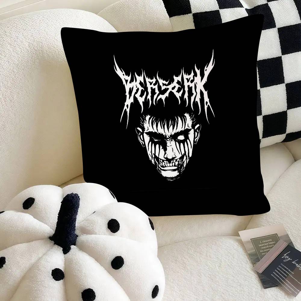 

Berserk Anime Pillow Case Fashion Square Pillowcase Bedroom Sofa Room Ins Decoration Leisure 16x16Inch