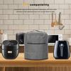 Støvdeksel til Airfryer med håndtak, sidelomme, stor kapasitet, vaskbart, støvtett, beskyttende, ensfarget, støvpose til trykkkoker, riskoker, kjøkken