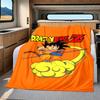 1PC Son Goku  Print Flannel Blanket, High quality All Seasons, Home Decor, Warmth and Comfort, Perfect for Christmas Gifts