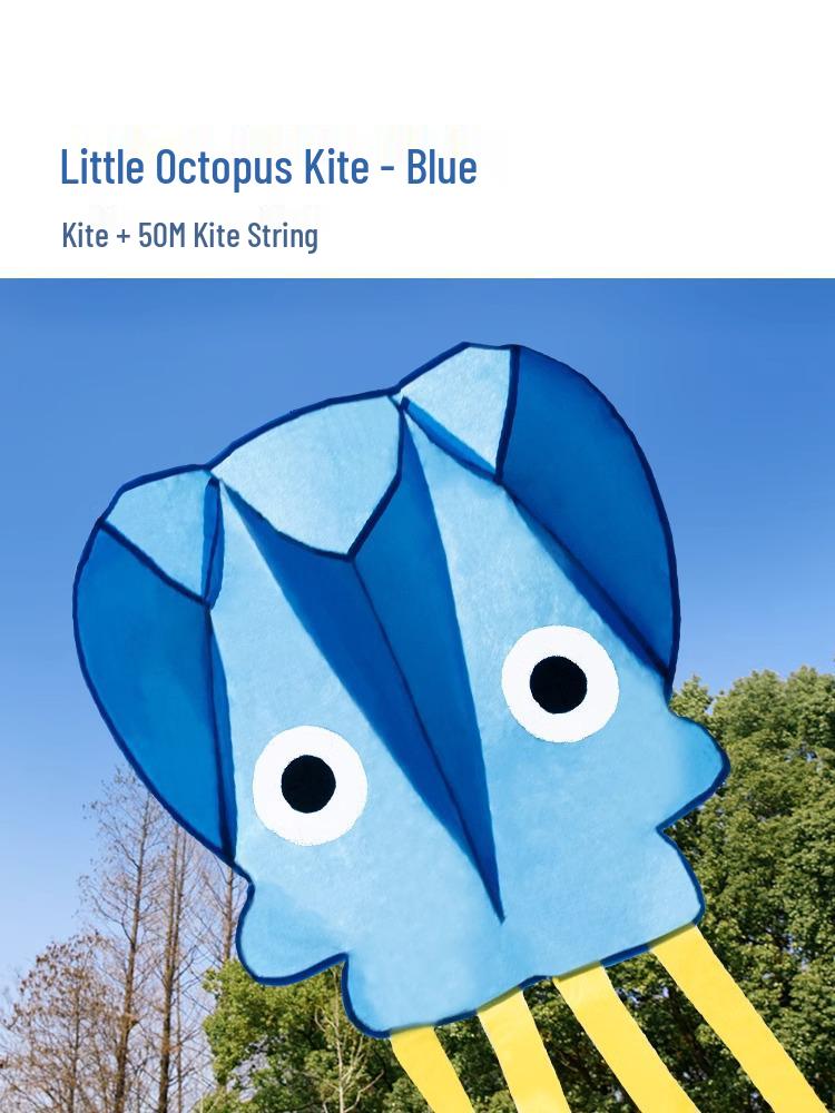

2025 Kids Octopus Pocket Kite - Easy-Fly for Light Breeze, Perfect for Spring Outings
