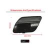 For Mercedes W205 Car Rear Bumper Tow Hook Cover Cap Black White For Benz C Class C180 C200 C220 C250 C300 2058850224 2015-2021