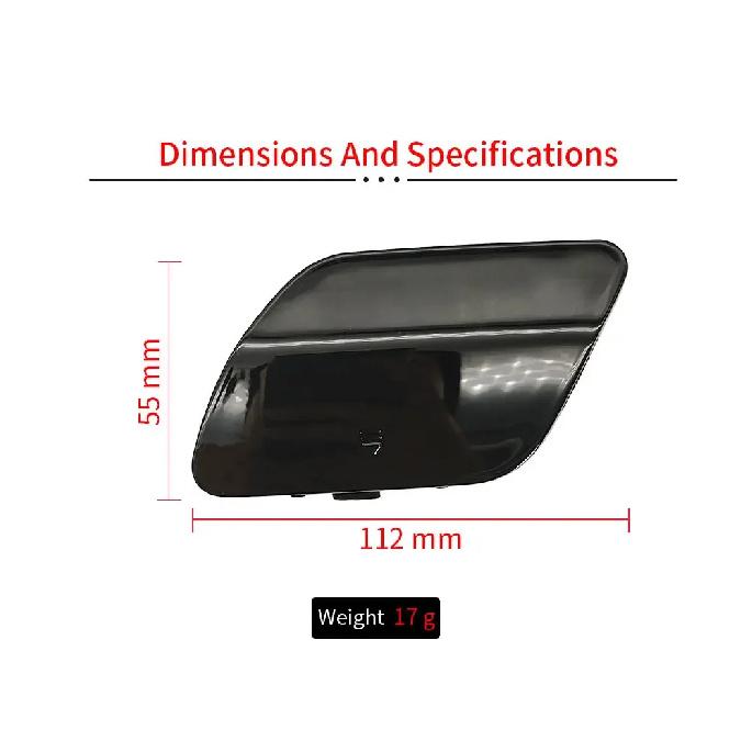 For Mercedes W205 Car Rear Bumper Tow Hook Cover Cap Black White For Benz C Class C180 C200 C220 C250 C300 2058850224 2015-2021