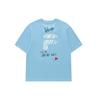 Fila Fusion Colorful Letter Logo Round Neck Short Sleeve Drop Shoulder T-Shirt Unisex T-Shirt Daffodil-Blue T11U216103F-LB