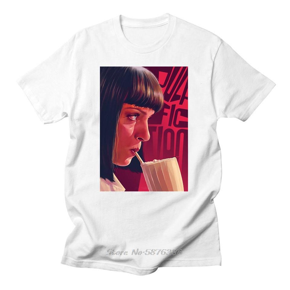 Pulp Fiction Tshirt Summer New Males Summer Quentin Tarantino Funny Cotton Tshirt Clothes Shirts Male Funny Tees Men Clothing S