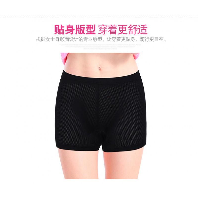 Womens Cycling Shorts With Gel Pad Road Bike Mountain Indoor Spin Class Breathable Comfort Fit
