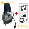 EARMOR Tactical Headset SE M11 Active Shooting Earmuffs Helmet Headset with Helmet Rail Adapter DIY Helmet Mount Headset