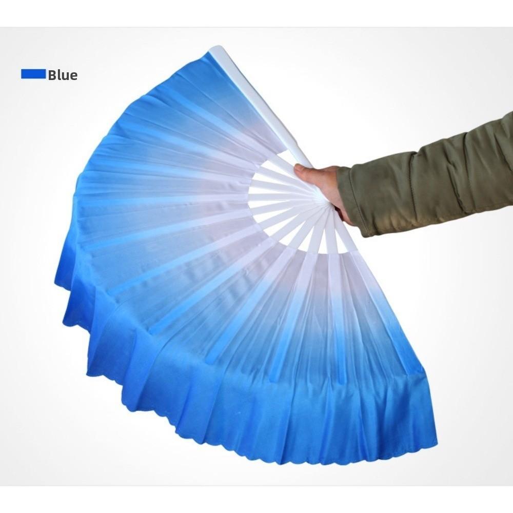32.5cm Chinese Short Bellydance Fan Plastic Stick Hand Dye Adults Fan High Quality Dance Fan