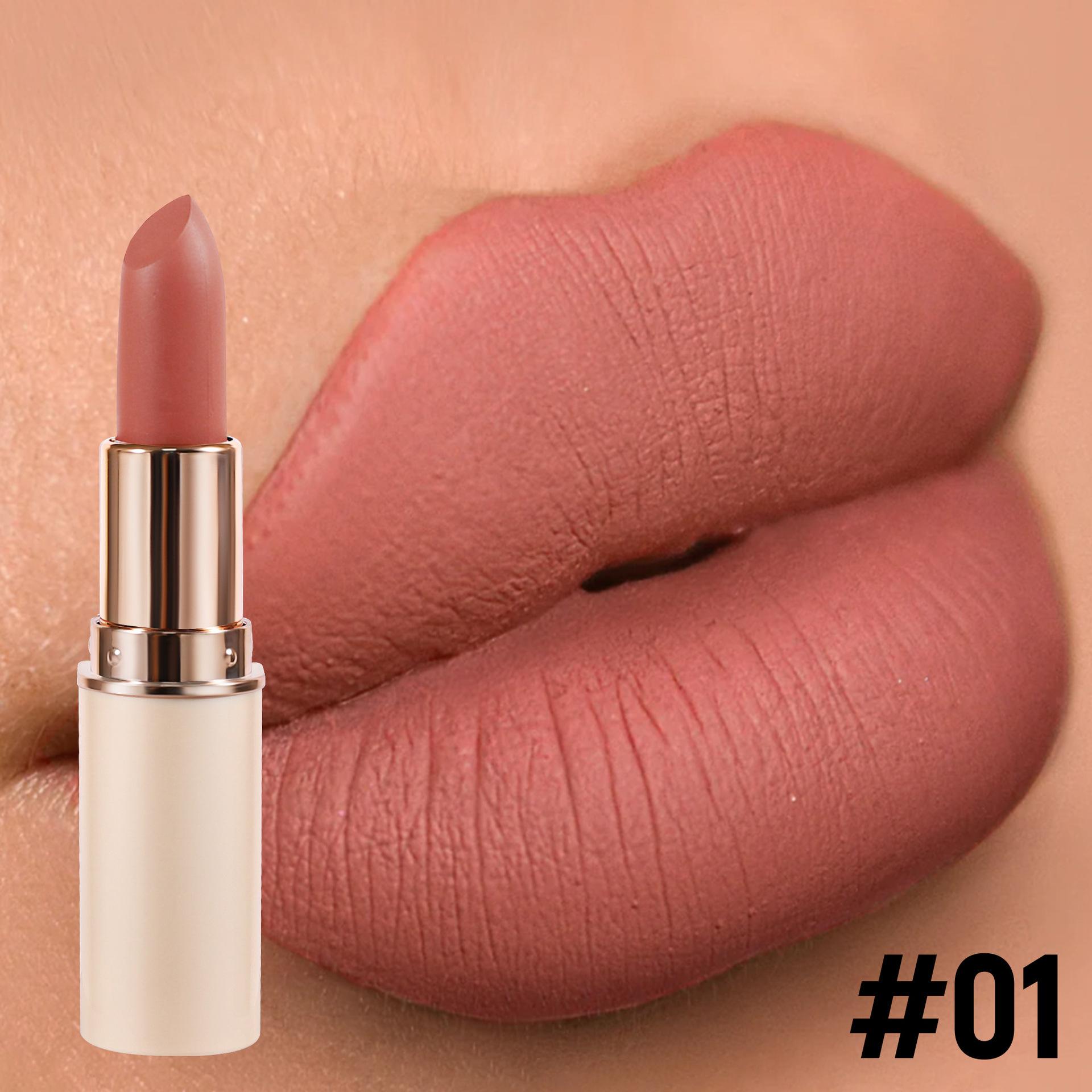 

Handaiyan Матовая помада Velvet Стойкая водостойкая Невыцветающая антипригарная чашечка Бальзам для губ 3.2g