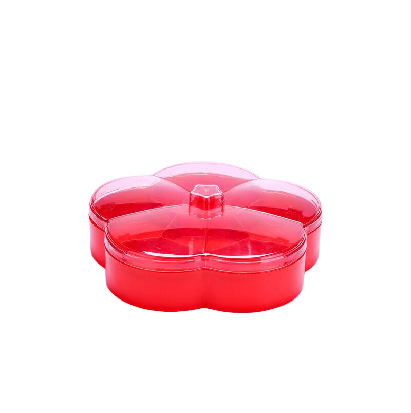 Large Capacity Nut Snack Storage Box, Double-layer Stackable Fruit Tray, Household Food Container, New Year Snack Storage Box