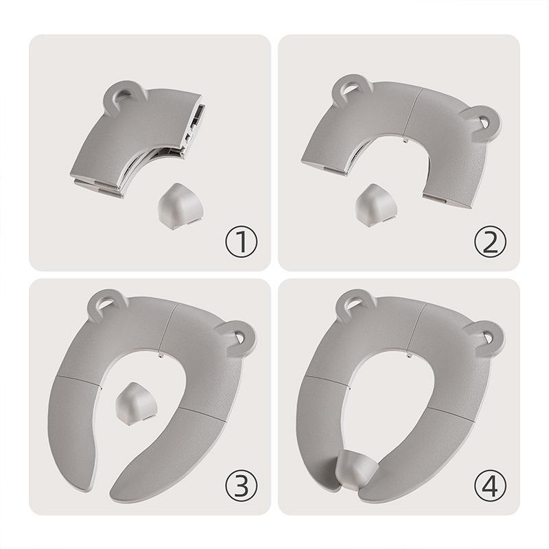 Compact Children's Travel Toilet Seat Pad - Foldable for Easy Storage