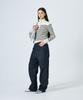 Damiswi Striped High-Neck Open Collar Knit_Ivory