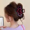 Pinces à cheveux cœur couleur contrastée pour femmes Pince à cheveux Pinces à cheveux Barrettes Filles Accessoires pour cheveux Coiffure Cadeaux