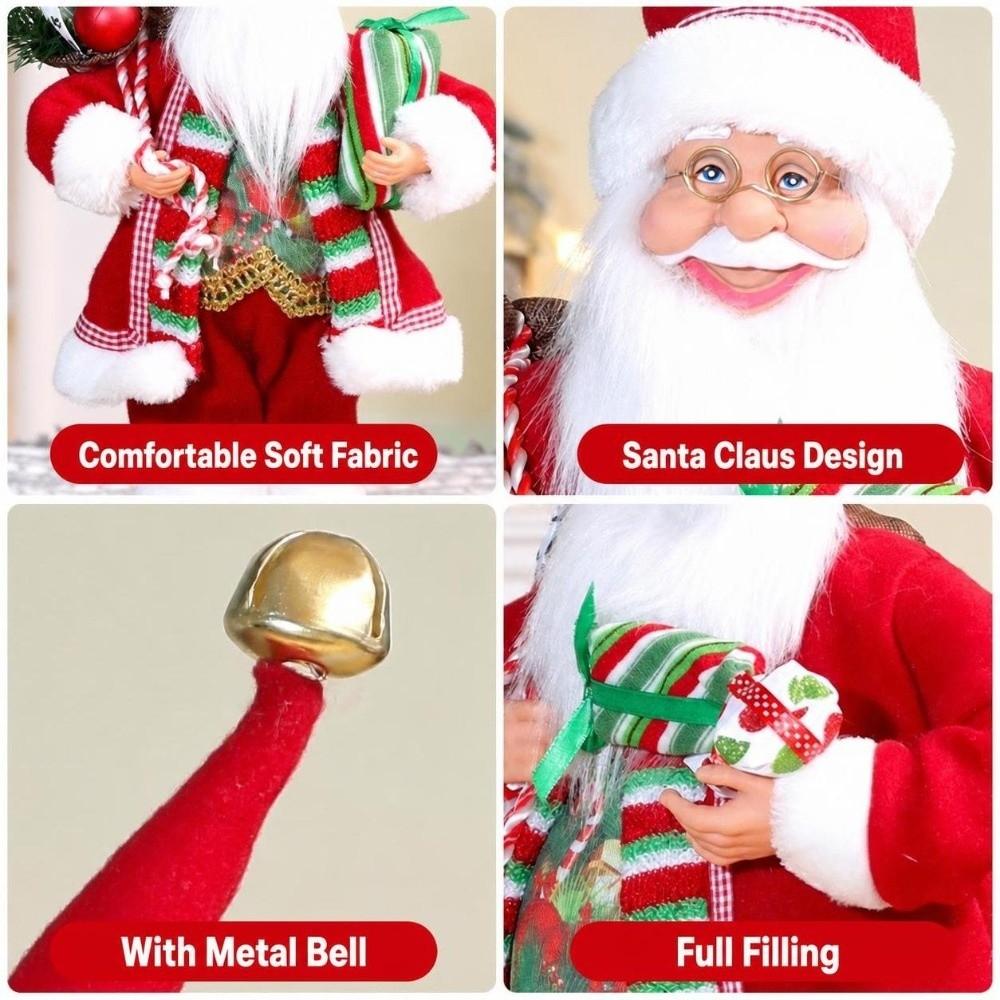 Standing Posture Christmas Santa Doll Santa Claus Ornament Christmas Home Decor