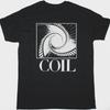 T-shirt Nera Scala a Chiocciola