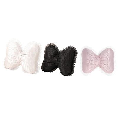 Decorative Bow Cushion Soft Plush Pillow Breathable Throw Cushion for Modern Living Room Chair Decor