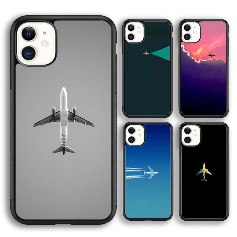 Aircraft Plane Airplane soft Phone Case Cover For iPhone 17 Air 16 15 14 13 12 Max For Apple 11 Pro Max Plus