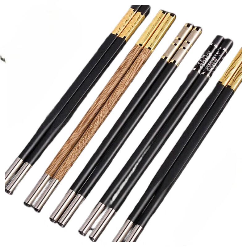 Xiao Yue Ya Alloy Chopsticks with Replaceable Tips