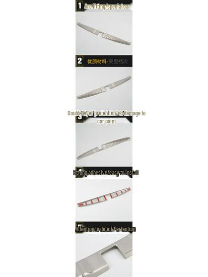 Odyssey Rear Guard Plate: Stainless Steel Tailgate Trunk Protector for 15 Models