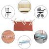2 Pockets Crib Hanging Bag Multifunction Diaper Storage Bedside Organization Bag Infant Products Convenient Cot Bed Organizer