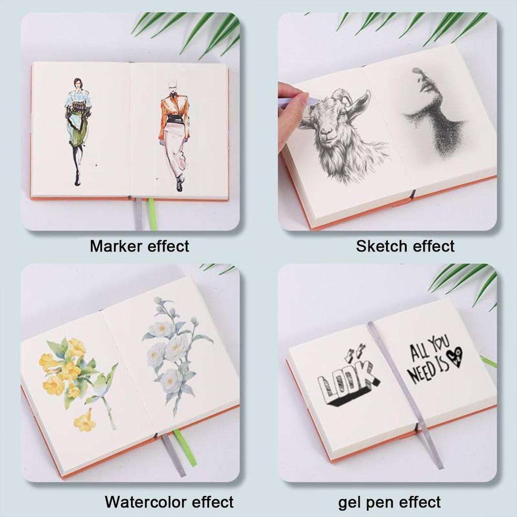 A6 Extra Thick Leather Notebook, Blank/lined Pages, Student Leather Notepad, Drawing Book, Business Meeting Record Book, Mind Map