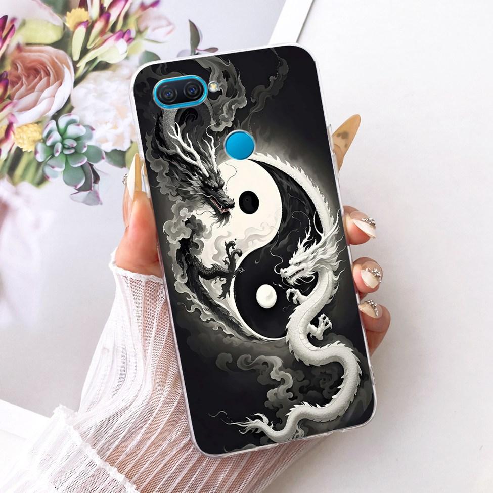 For Oppo A12 Clear Case Aesthetic Luxury Cute Fashion Flowers Funny Painted Casing For Oppo A 12 CPH2083 CPH2077