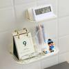 Phone Holder Wall Shelf Folding Plate Wall Mounted Shelf Home Organizer Storage Rack  Towel