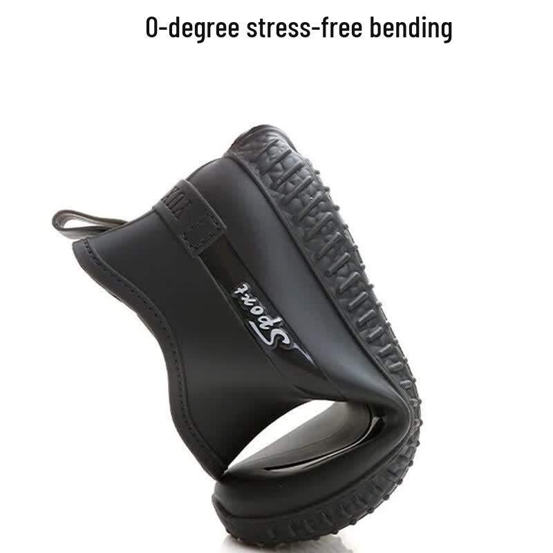 Moufook Men's Low-Cut Waterproof Rain Boots