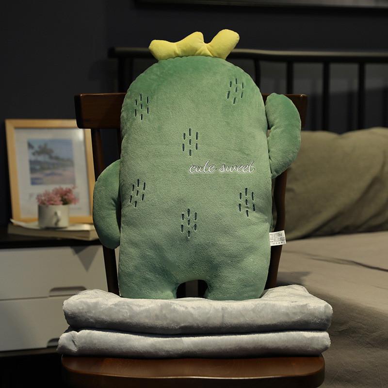 

Fluffy Plant 3 In 1 Plush Cushion Cartoon Strawberry Stuffed Toy Cactus Doll Cactus