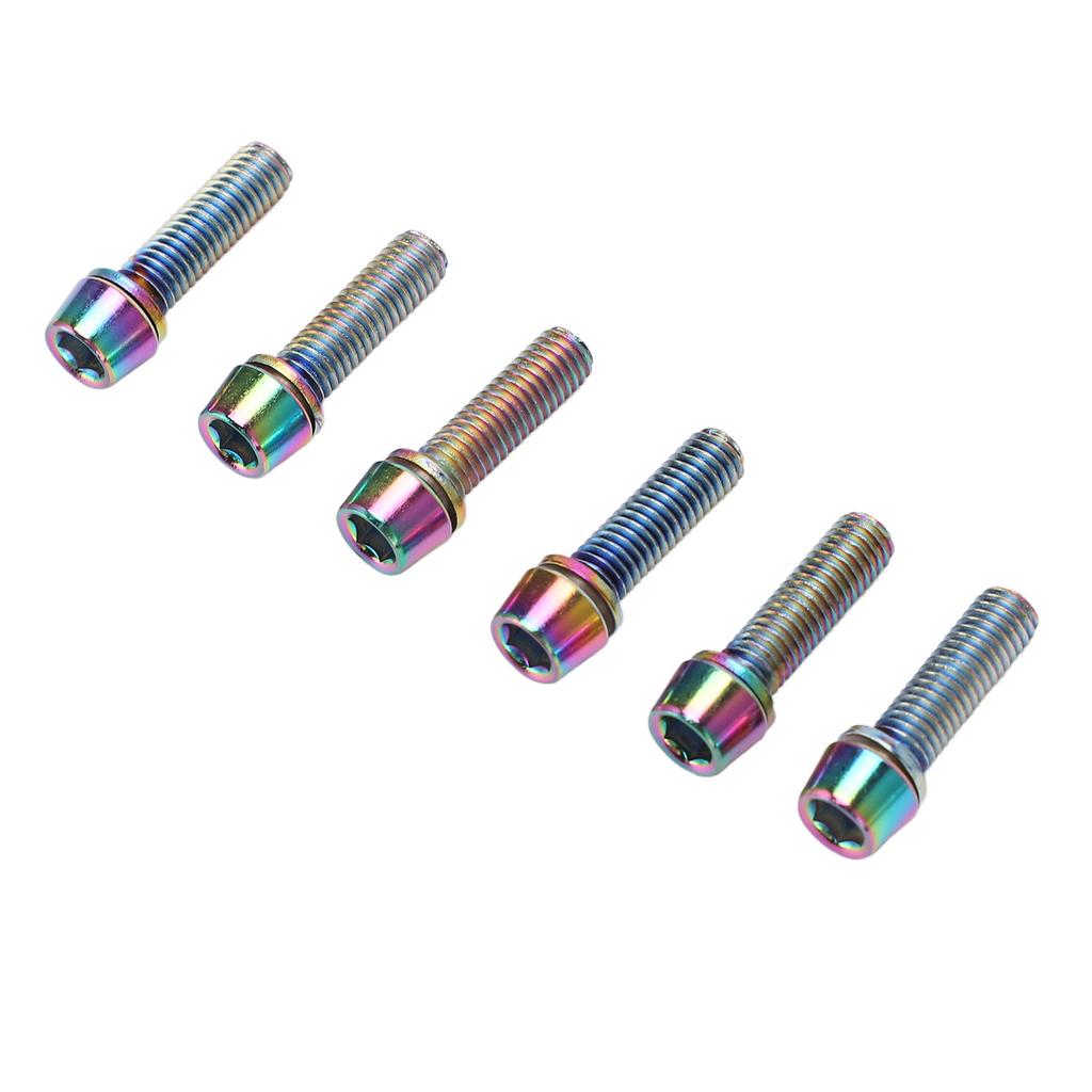 Steel Water Bottle Cage Bolts M5x23mm Colorful Water Bottle Cage Bolts for Fixing Handlebar Ends