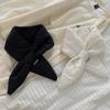 Korean Style Down Neck Scarf Keep Warm Thermal Shawl Stylish Cross Feather Scarf  Gift