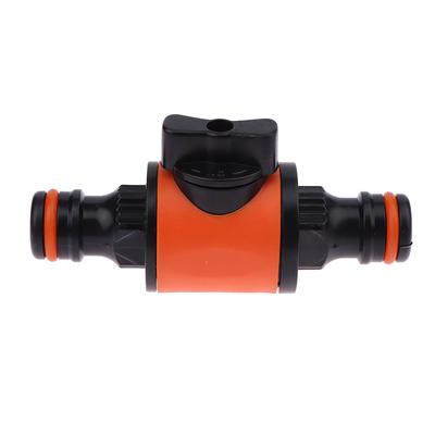 1Pc 16Mm Equal Garden Hose Shut Off Valve Fitting Plastic Tubing Tap Adapter Quick Joint For Watering Irrigation Car Wash