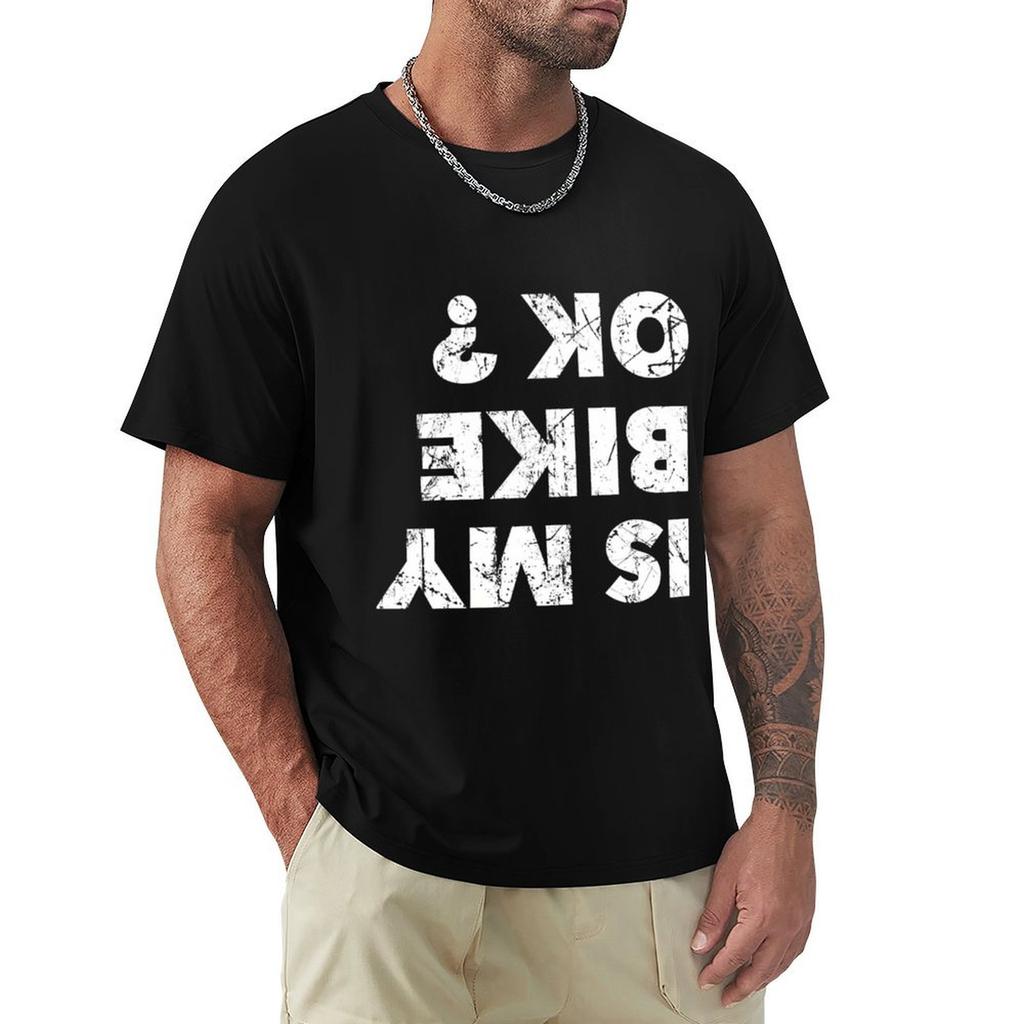 Ist mein Fahrrad okay T-Shirt Große Größe Kurzarm-T-Shirt für Unisex