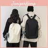 Simple Solid Color Large Capacity Student Leisure Backpack For Daily Use