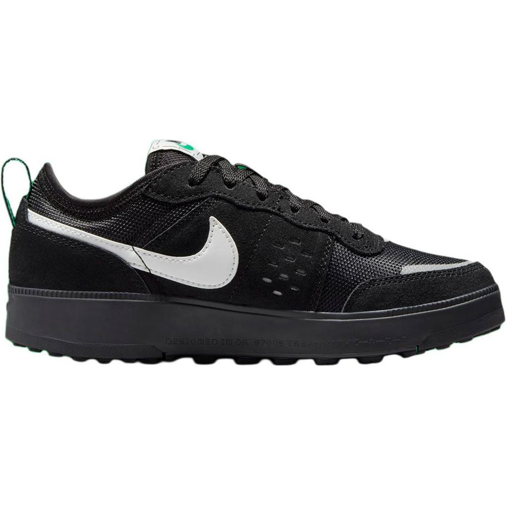 Nike C1TY GS Black Summit White Kids Sneakers Stadium-Green HQ0028-001